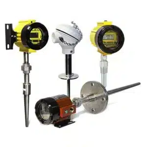 Temperature transmitter, sensor, and thermowell assemblies
