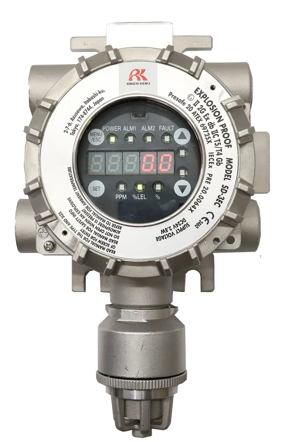 Riken Keiki SD-3EC, rilevatore elettrochimico per ossigeno