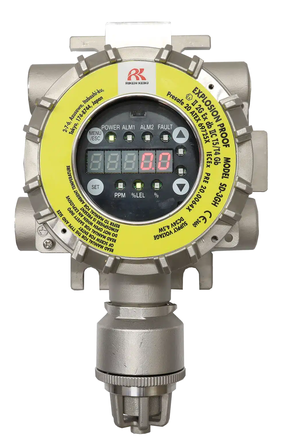 Riken Keiki SD-3GH, rilevatore a semiconduttore per gas tossici